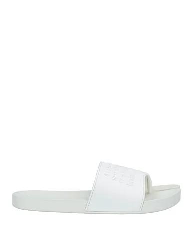 White Flip flops