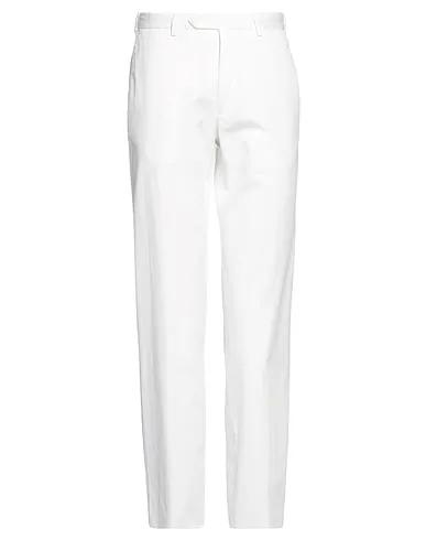 White Gabardine Casual pants