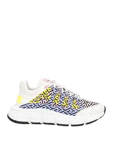 White Gabardine Sneakers