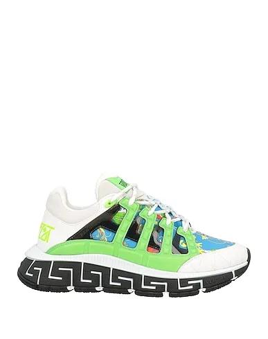 White Gabardine Sneakers