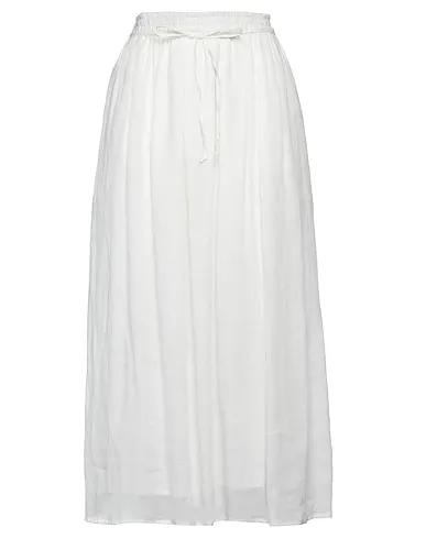 White Gauze Maxi Skirts