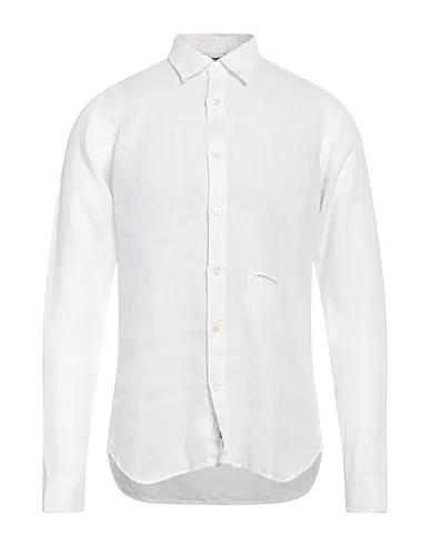 White Jacquard Linen shirt