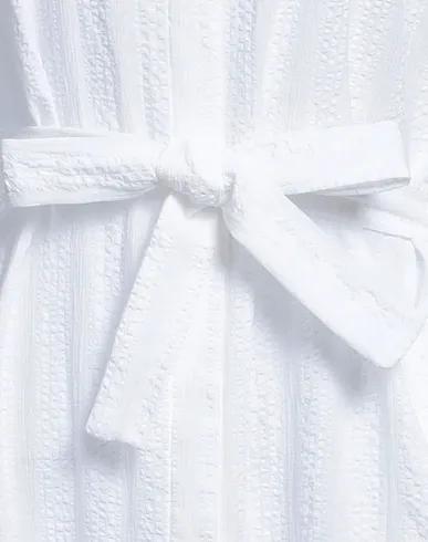 White Jacquard Midi dress