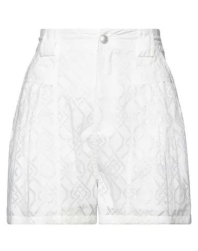 White Jacquard Shorts & Bermuda