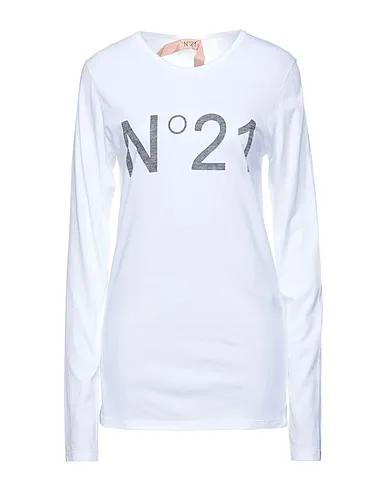 White Jersey Basic T-shirt