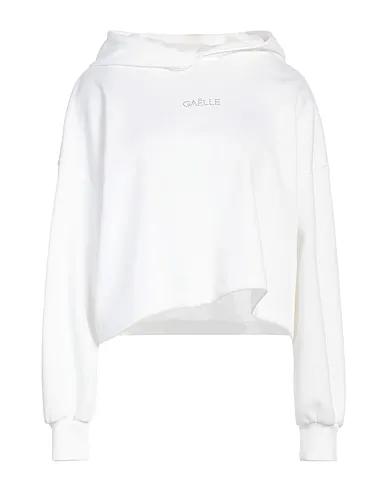 White Jersey Hooded sweatshirt