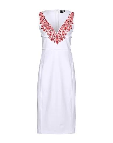 White Jersey Midi dress