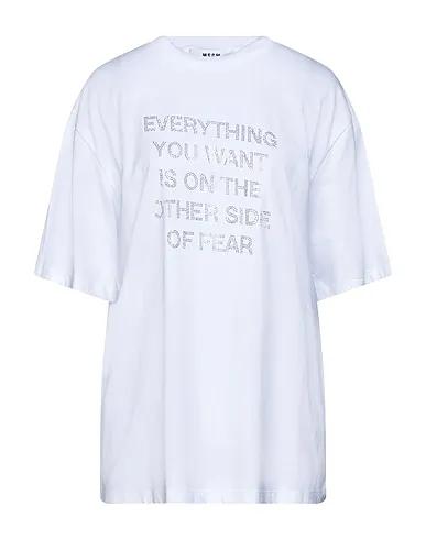 White Jersey Oversize-T-Shirt