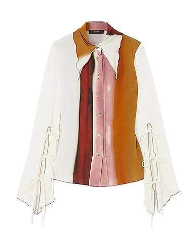 White Jersey Patterned shirts & blouses