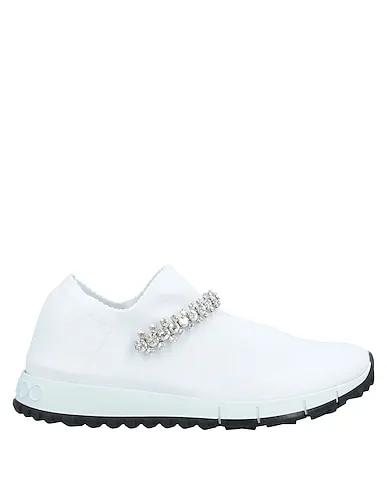 White Jersey Sneakers