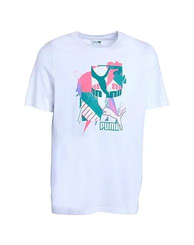 White Jersey T-shirt Fandom Graphic Tee
