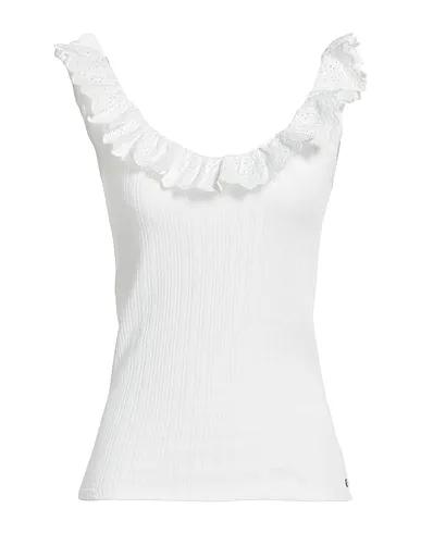 White Jersey Top