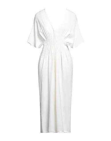 White Knitted Long dress
