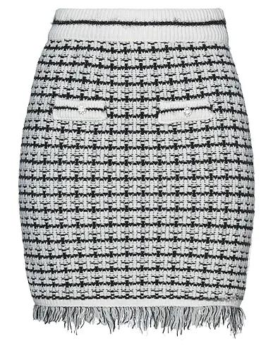 White Knitted Mini skirt