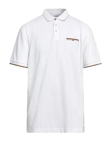 White Knitted Polo shirt