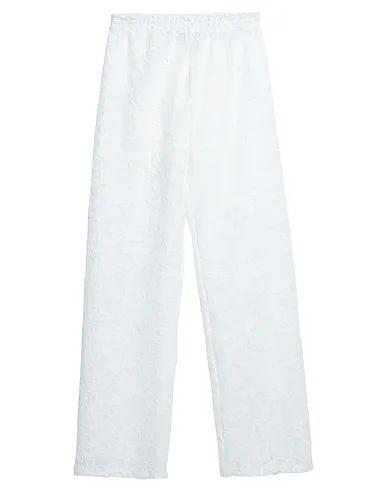 White Lace Casual pants