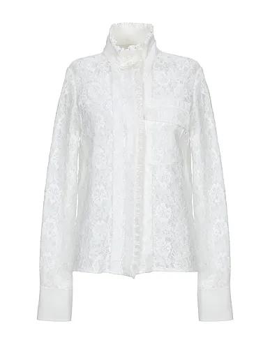 White Lace Lace shirts & blouses