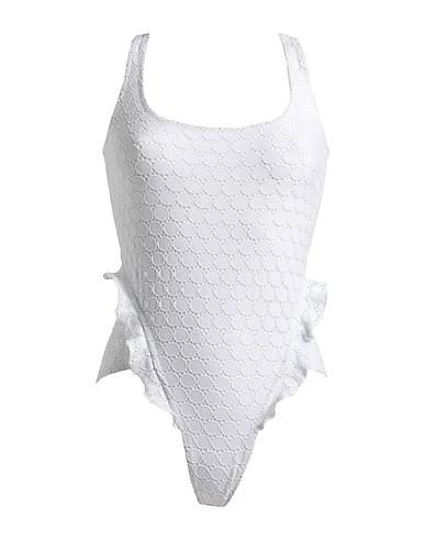 White Lace One-piece swimsuits