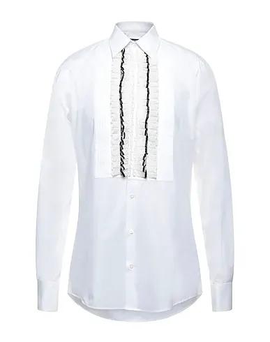 White Lace Solid color shirt