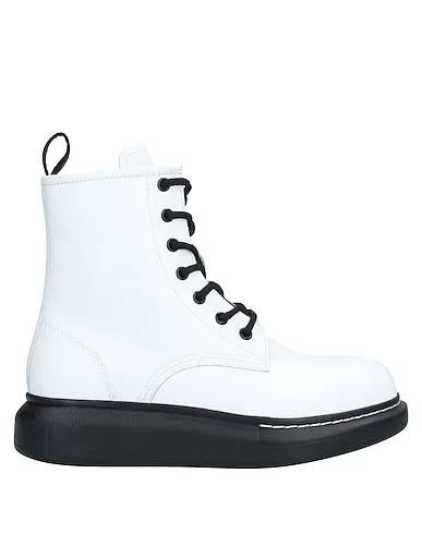 White Leather Ankle boot