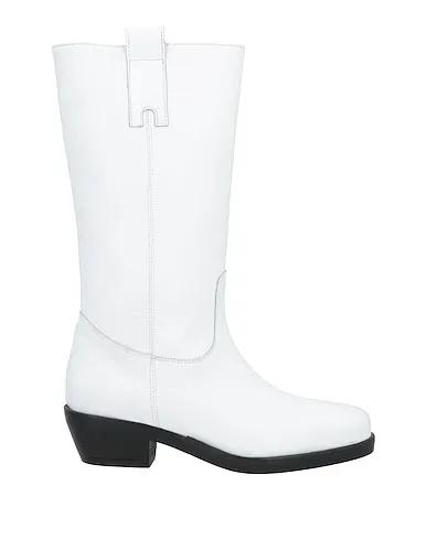 White Leather Boots