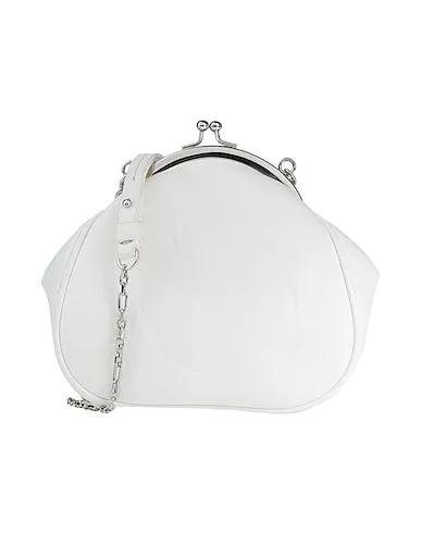 White Leather Cross-body bags