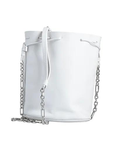 White Leather Cross-body bags