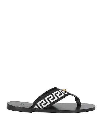 White Leather Flip flops