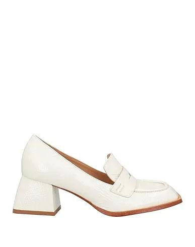 White Leather Loafers