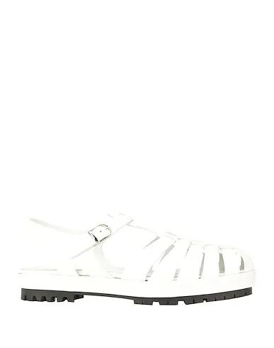 White Leather Sandals