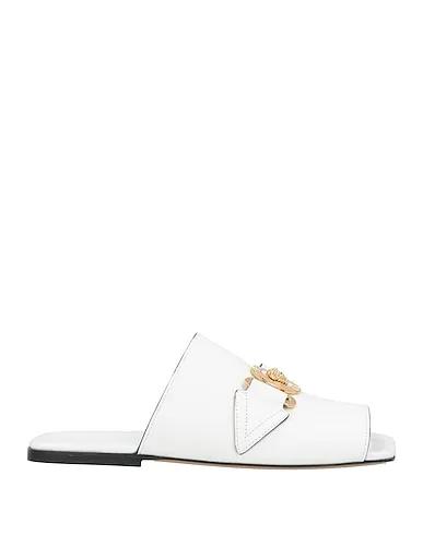 White Leather Sandals