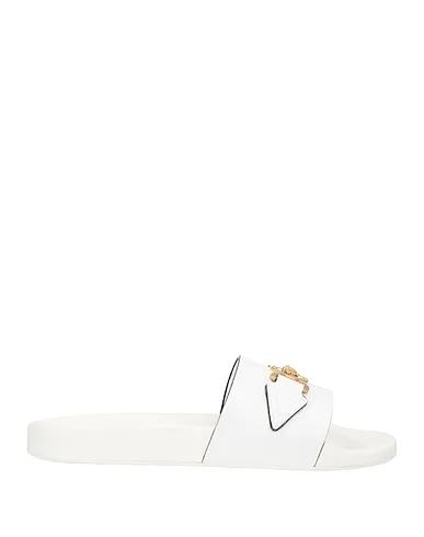 White Leather Sandals