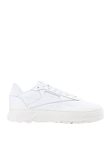 White Leather Sneakers Club C Double GEO
