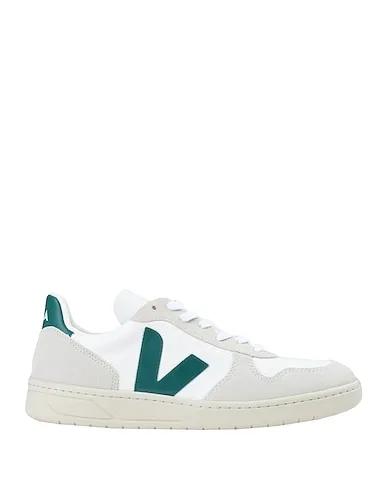 White Leather Sneakers V-10