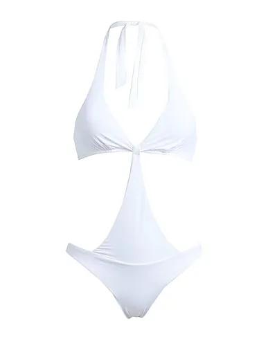 White One-piece swimsuits