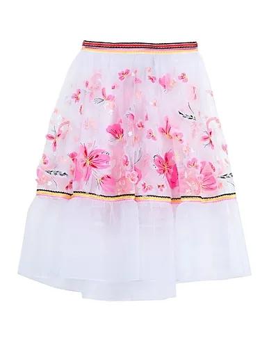 White Organza Midi skirt