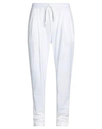 White Piqué Casual pants