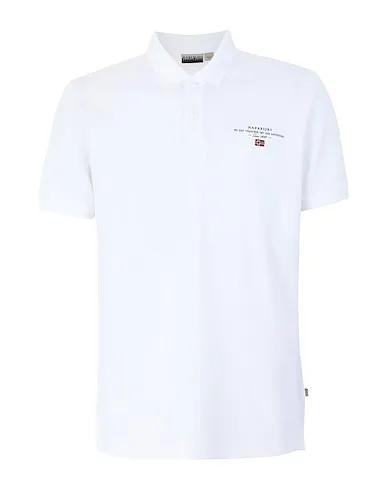 White Piqué Polo shirt ELBAS 3
