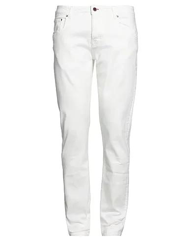 White Plain weave 5-pocket