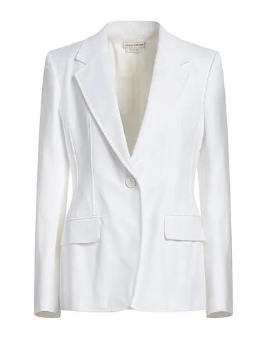 White Plain weave Blazer