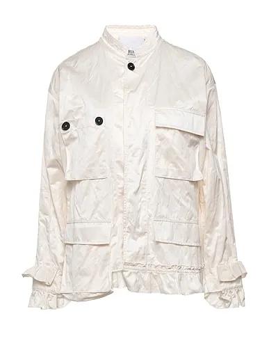 White Plain weave Jacket