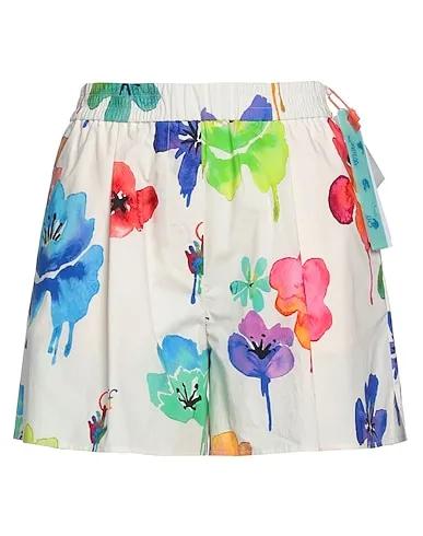 White Plain weave Shorts & Bermuda