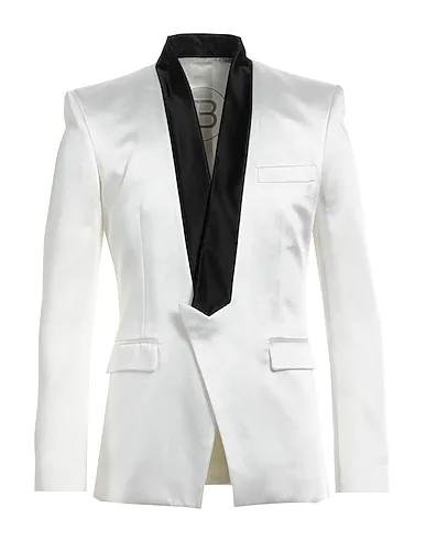 White Satin Blazer