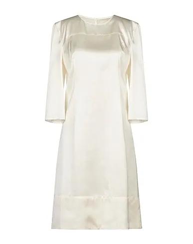 White Satin Midi dress