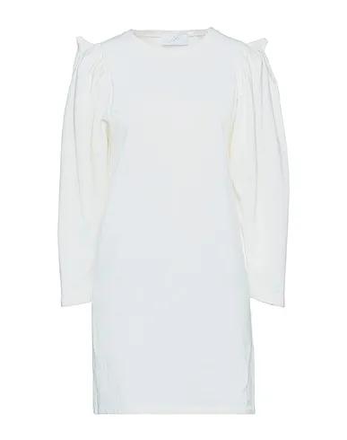 White Sweatshirt Short dress