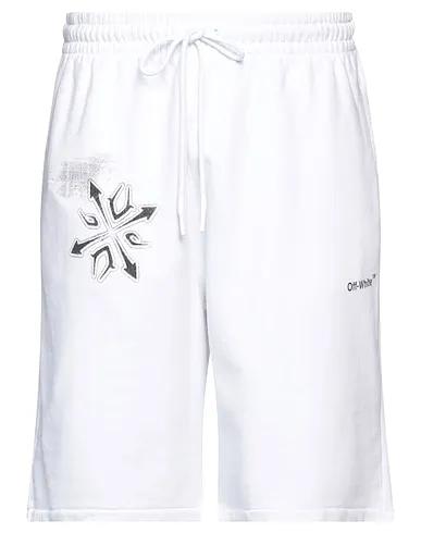 White Sweatshirt Shorts & Bermuda