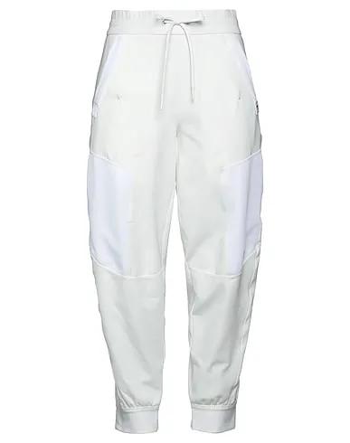 White Techno fabric Casual pants