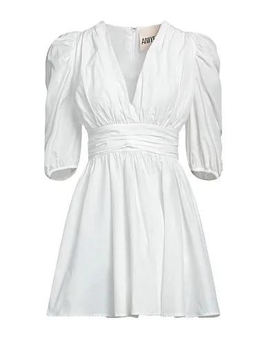 White Techno fabric Short dress