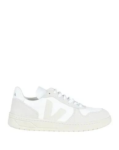 White Techno fabric Sneakers V-10
