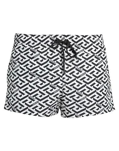 White Techno fabric Swim shorts